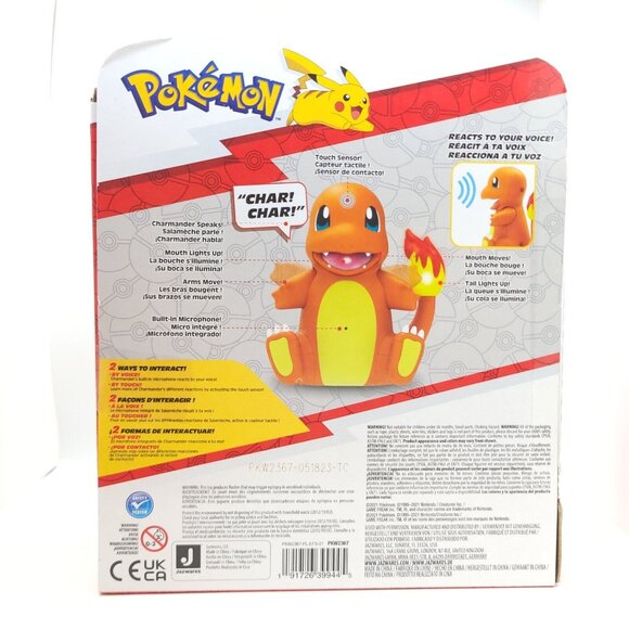 Pokémon My Partner Charmander Deluxe Feature Interactive Action Figure New - Picture 5 of 12